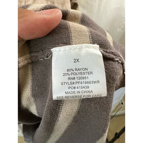 Pink Rose Womens Brown Turtleneck Dress Size 2x - Picture 3 of 4